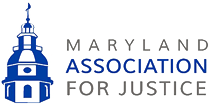 Logo Recognizing Clark & Steinhorn, LLC's affiliation with Maryland Association of Justice